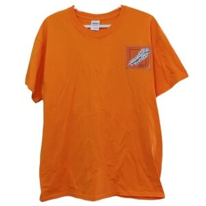 Gildan Vibrant Orange Tee with Graphic